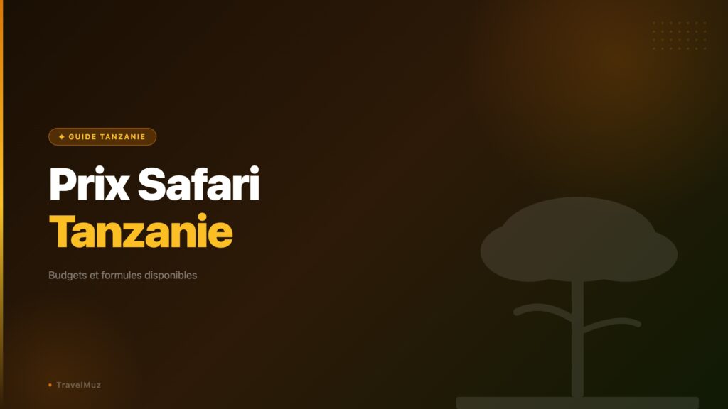 prix safari Tanzanie