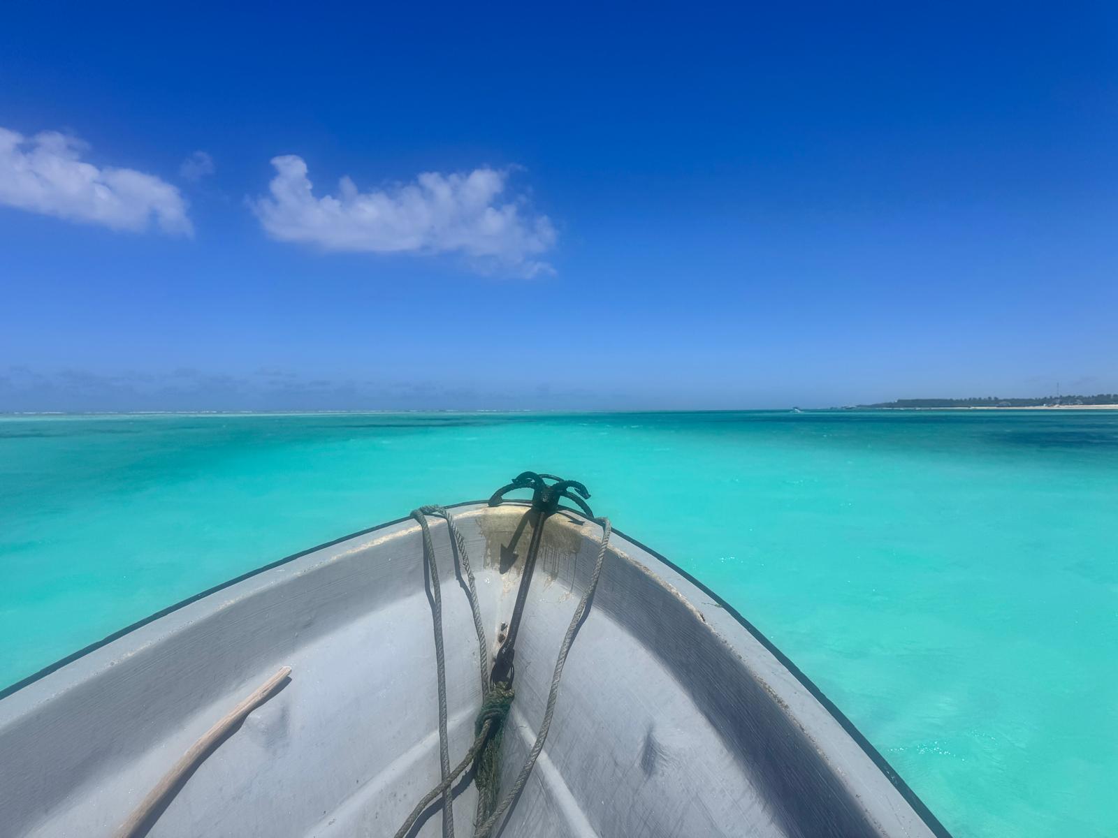 Zanzibar lagon turquoise excursion bateau Océan Indien