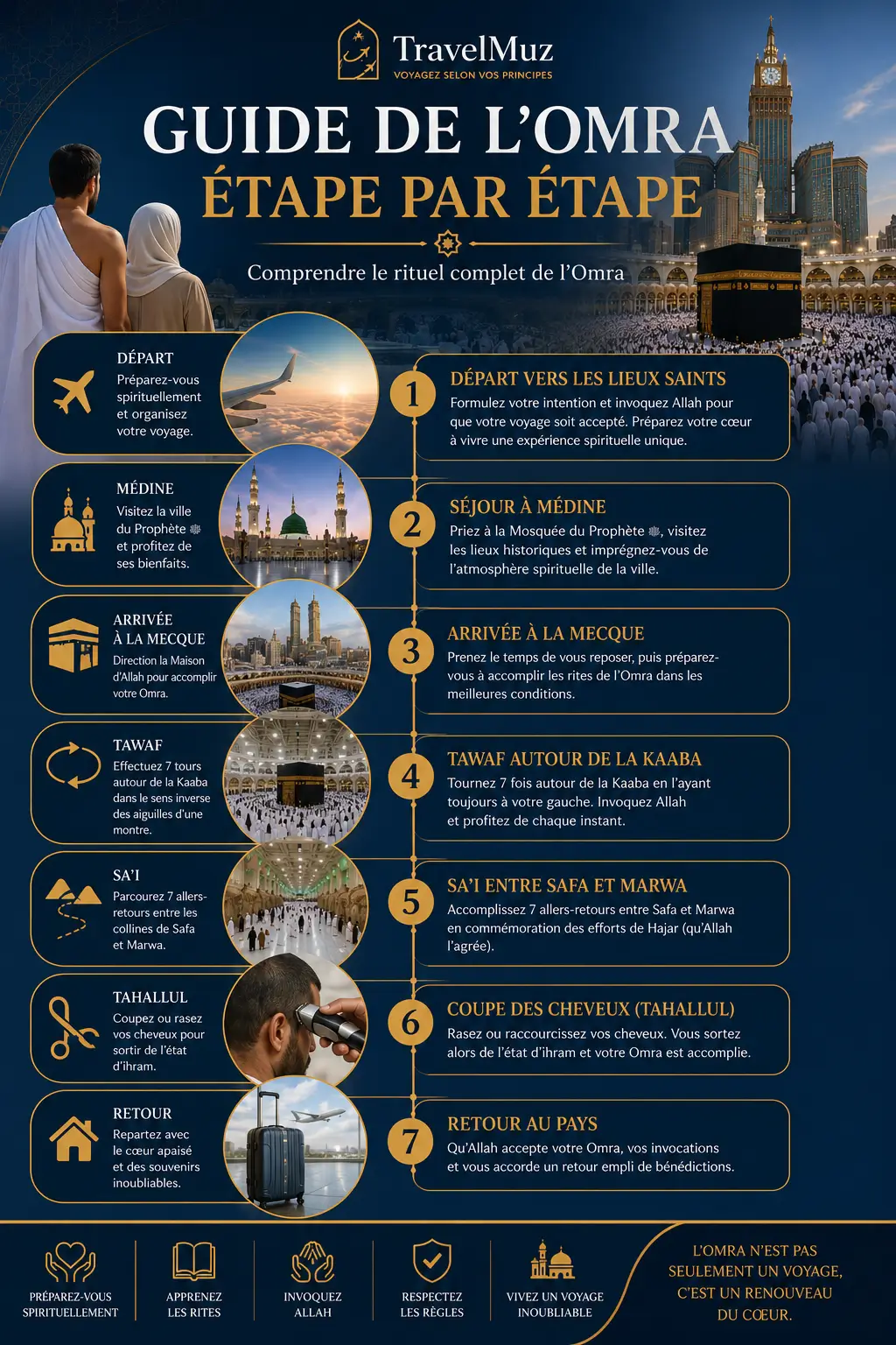 Guide du déroulement de la omra