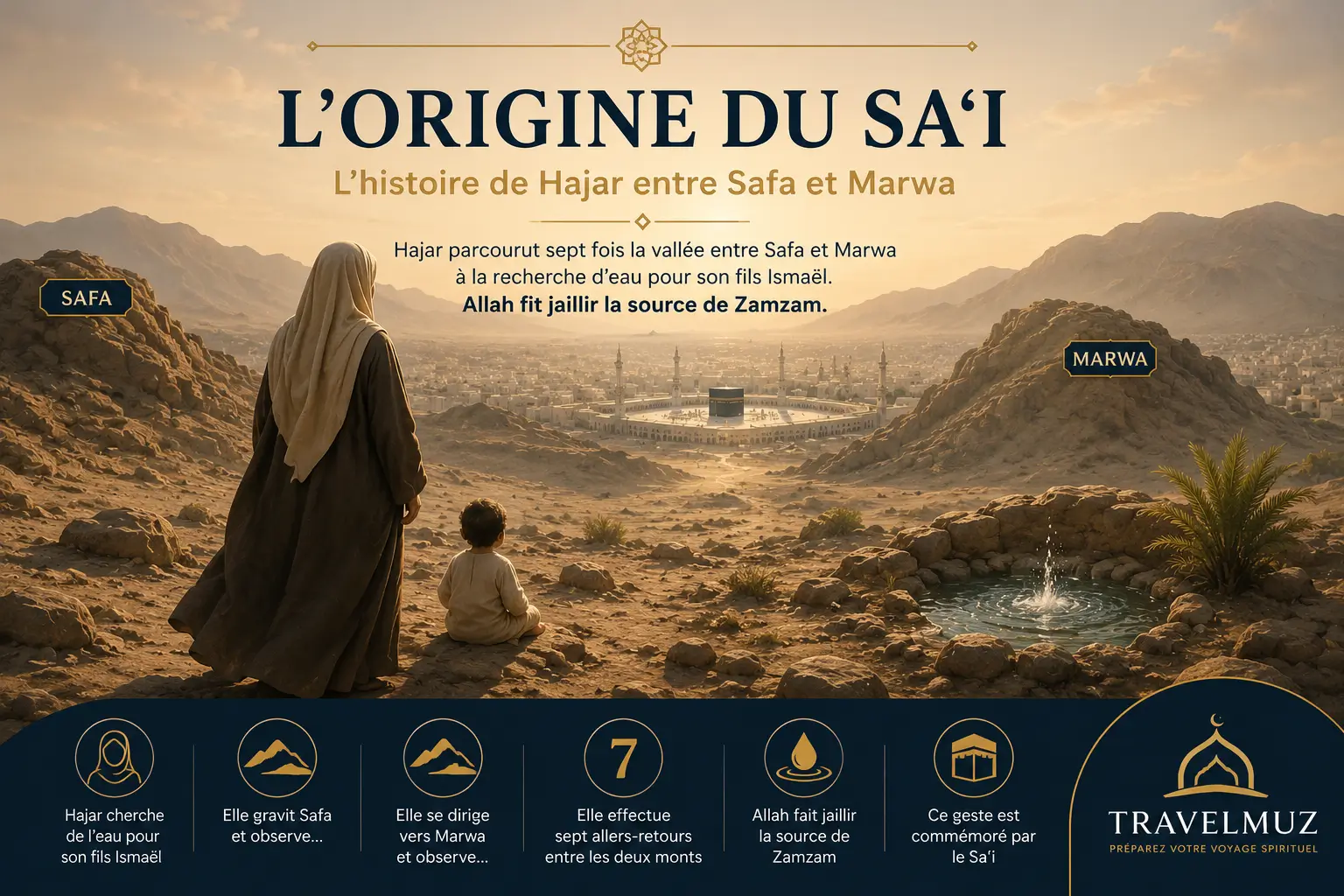 Origine du Sa'i, l'histoire de Hajar