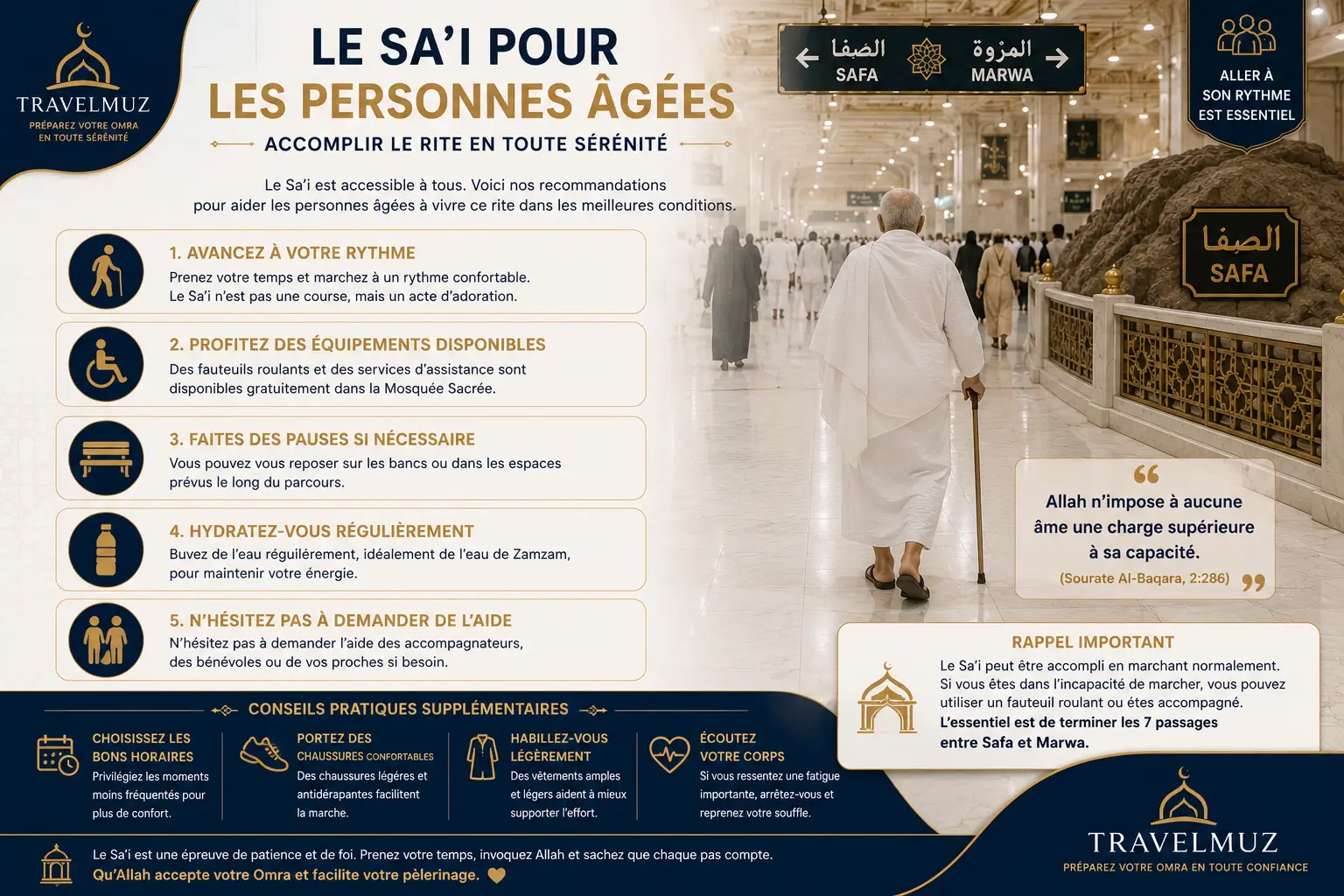 Le Sa'i pour les personnes âgées